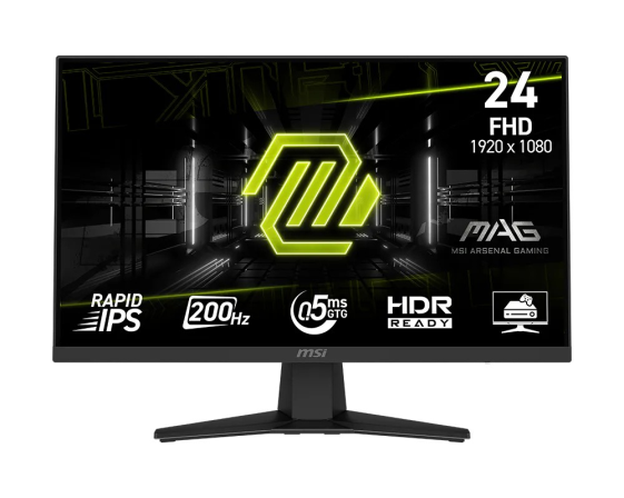 MSI Monitor 23.8 cala MAG 244F LED/FHD/Flat/200Hz/czarny - MAG 244F