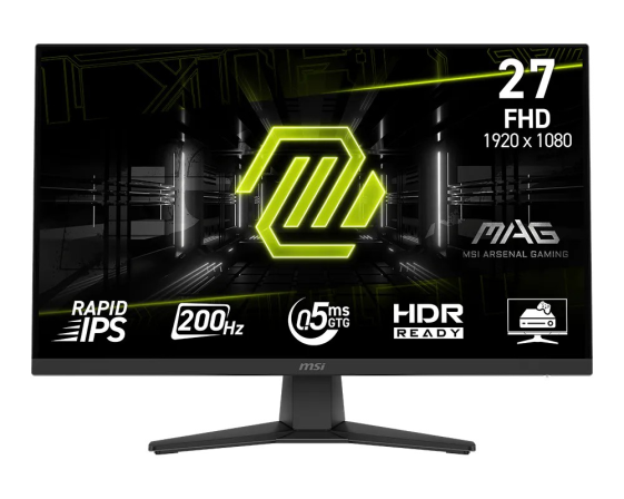 MSI Monitor 27 cali MAG 272F LED/FHD/Flat/200Hz/czarny - MAG 272F