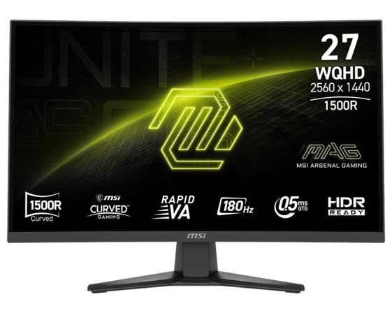 MSI Monitor MAG 275CQF E18 27 cali LED/WQHD/LED/Curved/180Hz/czarny - MAG 275CQF E18