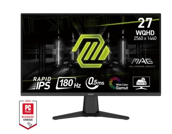 MSI Monitor MAG 275QF 27 cali/LED/QHD/Flat/180Hz/Black  - MAG 275QF