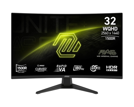 MSI Monitor MAG 321CQF E18 31.5 cala LED/WQHD/LED/Curved/180Hz/czarny - MAG 321CQF E18