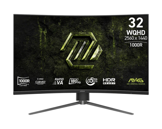 MSI Monitor MAG 325CQPF E18 31.5/LED/WQHD/LED/Zakrzywiony/180Hz/Czarny - MAG 325CQPF E18
