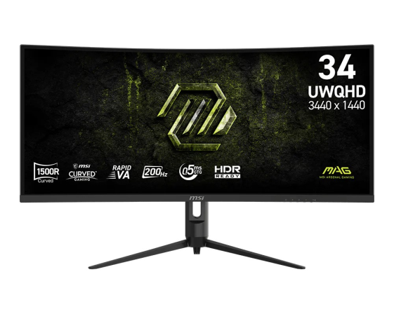 MSI Monitor 34 cale MAG 342CQRF E20 UWQHD/Curved/200Hz/czarny - MAG 342CQRF E20