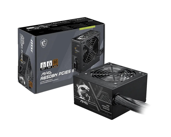 MSI Zasilacz MAG A650BN II 650W 80PLUS BRONZE - MAG A650BN PCIE5 II