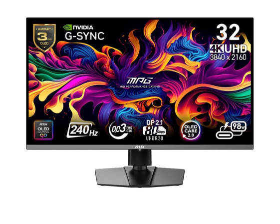 MSI Monitor MPG 322URX QD-OLED 31.5/LED/FLAT/240Hz/Czarny - MPG 322URX QD-OLED