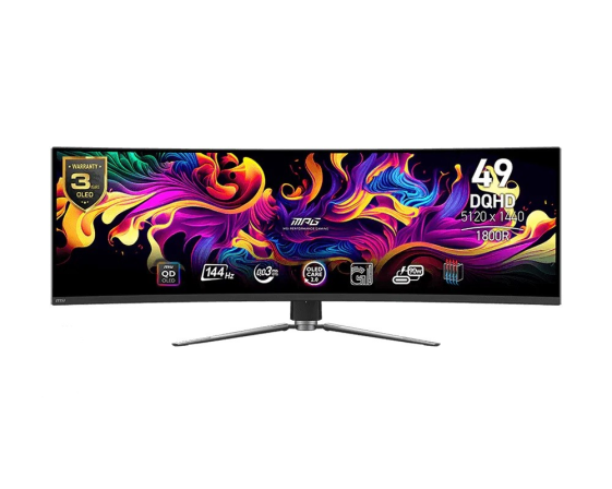 MSI Monitor MPG 491CQP QD-OLED 49 cali/LED/QD-OLED/Zakrzywiony/144Hz/Czarny - MPG 491CQP QD-OLED
