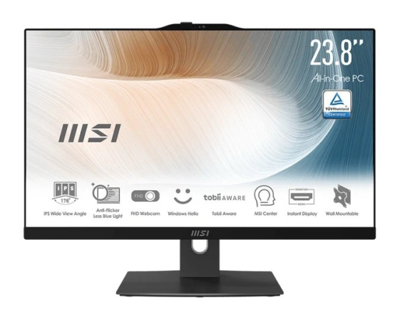 MSI Komputer All-in-One Modern AM242P 1M-2274EU WIN11PRO/Intel Core 5 120U/16GB/512 SSD/UMA/23.8/Czarny - Modern AM242P 1M-2274EU