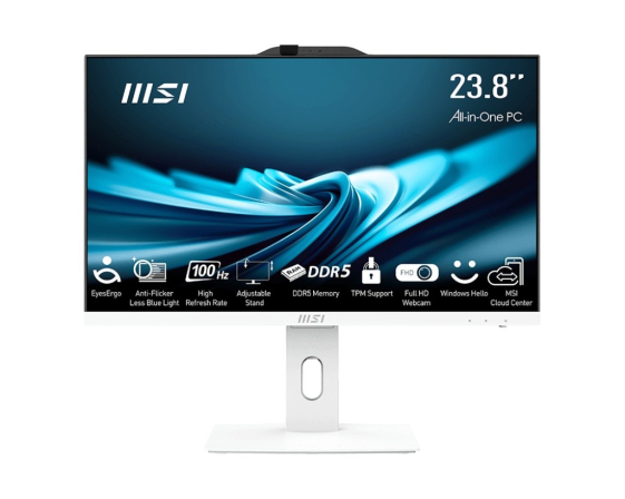 MSI Komputer All-in-One PRO AP242P 14M-896EU WIN11PRO/IC7-14700/16GB/1TB/UMA/White/23.8 - PRO AP242P 14M-896EU