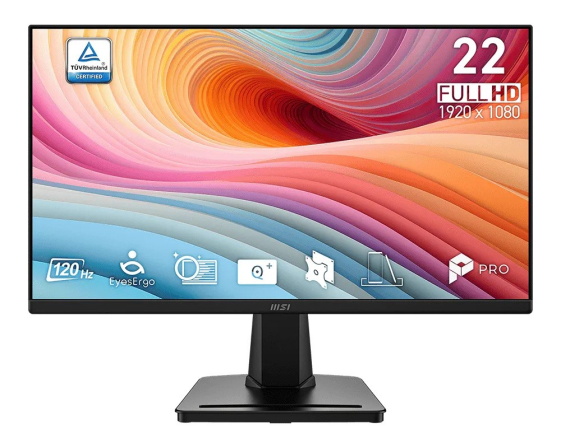 MSI Monitor PRO MP225 E12VL 21.45 cala/FHD/FLAT/120Hz/Czarny - PRO MP225 E12VL
