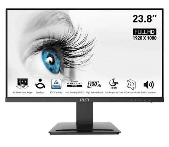 MSI Monitor PRO MP243X 24 cale/LED/FHD/Flat/100Hz/Black  - PRO MP243X