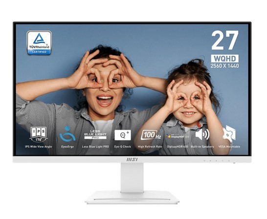 MSI Monitor PRO MP273QW E2 27 cali LED/FHD/Flat/100Hz/White  - PRO MP273QW E2