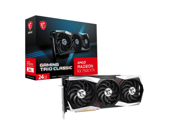 MSI Karta graficzna Radeon RX 7900 XTX GAMING TRIO CLASSIC 24G GDDR6 384bit - RX 7900 XTX GAMING TRIO CLASSIC 24G