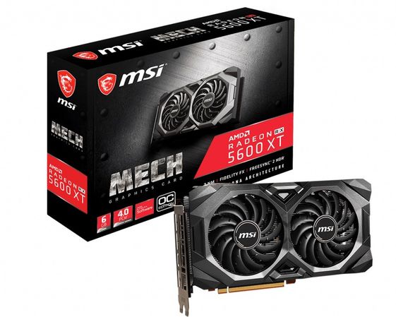 MSI Karta graficzna Radeon RX 5600 XT MECH OC 6GB 192bit GDDR6 HDMI/3DP - Radeon RX 5600 XT MECH OC