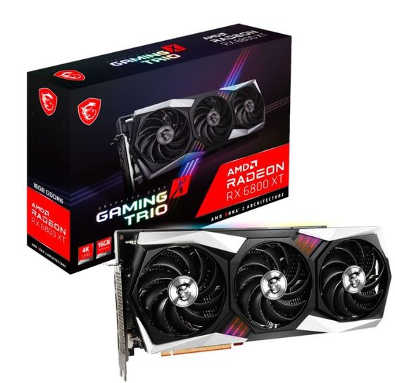 MSI Karta graficzna RX 6800 XT GAMING Z TRIO 16GB 256bit GDDR6 3DP/HDMI  - Radeon RX 6800 XT GAMING Z TRIO 16G