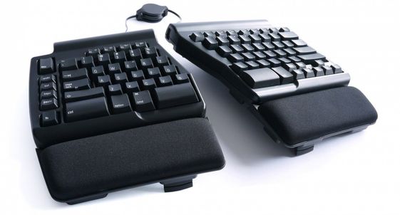 MATIAS Ergo Pro klawiatura mechaniczna ergonomiczna hub 3xUSB czarna  - FK403R-UK