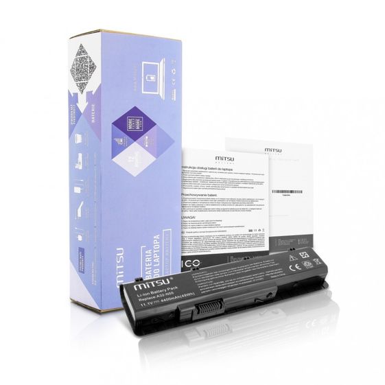 MITSU Bateria do Asus N45, N55, N75 4400 mAh (49 Wh) 10.8 - 11.1 Volt - BC/AS-N55
