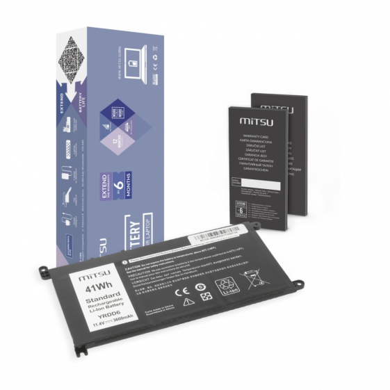 MITSU Bateria do Dell Inspiron 14 5481, 5590 3600 mAh (41 Wh) 11.4 Volt - BC/DE-5590