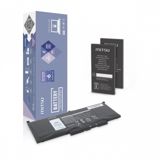 MITSU Bateria do Dell Latitude 7390, 7490, 5800 mAh (44Wh) 7.6 Volt - BC/DE-E7390