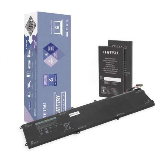 MITSU Bateria do Dell XPS 15 9550 - 6GTPY 8500 mAh (97 Wh) 11.4 Volt - BC/DE-XPS15-6GTPY