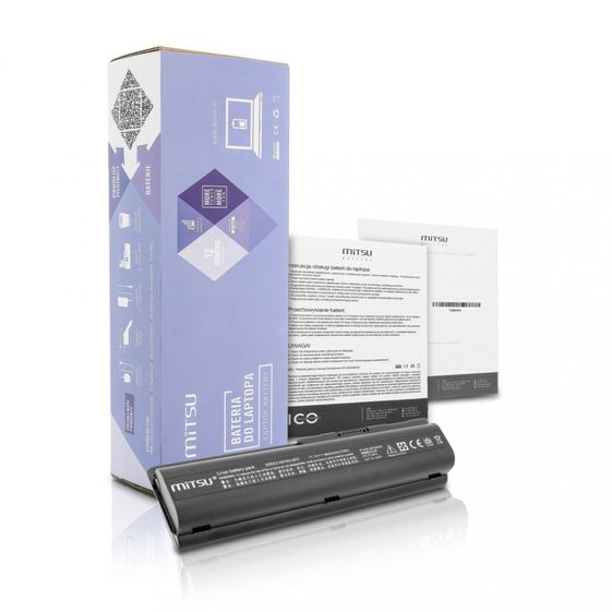 MITSU Bateria do HP dv4, dv5, dv6 6600 mAh (71 Wh) 10.8 - 11.1 Volt - BC/HP-DV4H