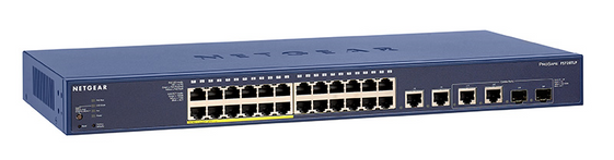 NETGEAR Switch Smart 24xFE 4xGE 2xSFP (12xPoE) - FS728TLP - FS728TLP-100EUS
