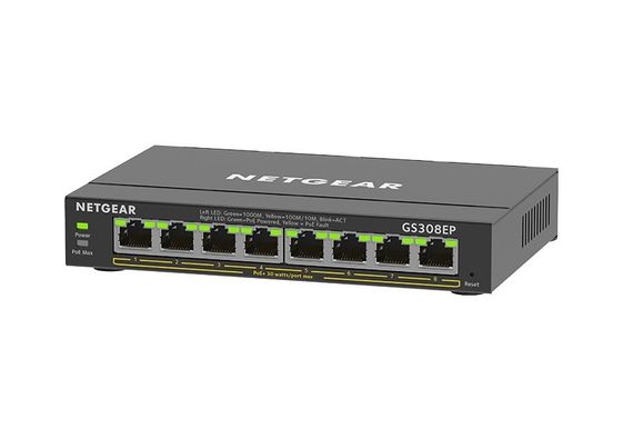 NETGEAR Przełącznik GS308EP 8xGE PoE+ - GS308EP-100PES