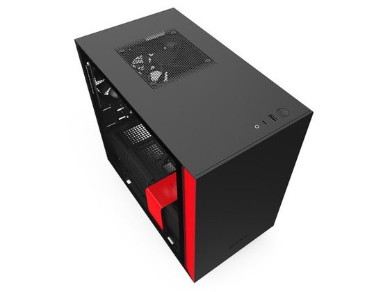 NZXT Obudowa H210I z oknem, czarno-czerwona  - CA-H210I-BR