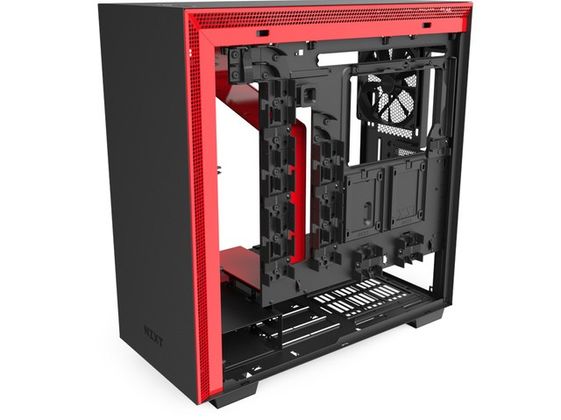 NZXT Obudowa H710 z oknem czarno-czerwona  - CA-H710B-BR