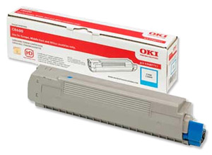 OKI Toner C8600 Cyan 6k - 43487711