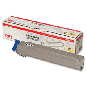 OKI Toner C9600/9800    Yellow - 42918913