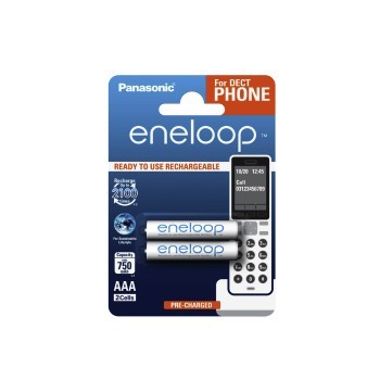PANASONIC ENELOOP AAA 750 2BP DECT PHONES - 157673