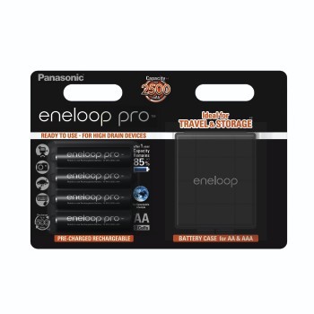 PANASONIC Akumulatory Eneloop AA 4 szt. + pudełko - 159360