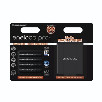 PANASONIC Akumulatory eneloop PRO AAA + futerał - 159361