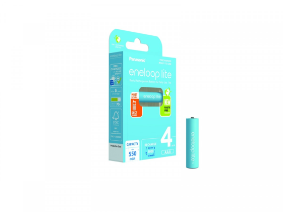 PANASONIC Eneloop lite akumulator AAA 550 mAh 4 szt  - 214427