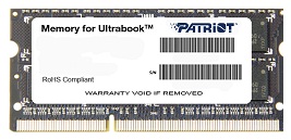 PATRIOT Pamięć DDR3 4GB/1600 CL11 1.35V SODIMM - PSD34G1600L81S