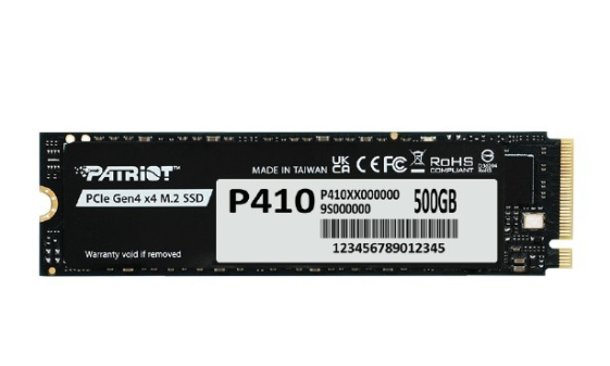 PATRIOT Dysk SSD 500GB P410 PCIe M.2 Gen4 x4 NVMe 1.4 2280 5000/2300MB/s  - P410P500GM28H
