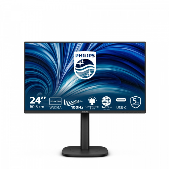 PHILIPS Monitor 24.1 cala 24B2N3200D IPS 16:10 100Hz HDMI DP VGA Pivot - 24B2N3200D/00