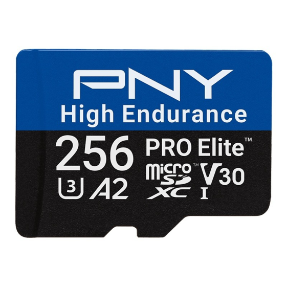 PNY Karta pamięci microSD PRO Elite High Endurance 256G P-SDU256V32100PHE-GE - P-SDU256V32100PHE-GE