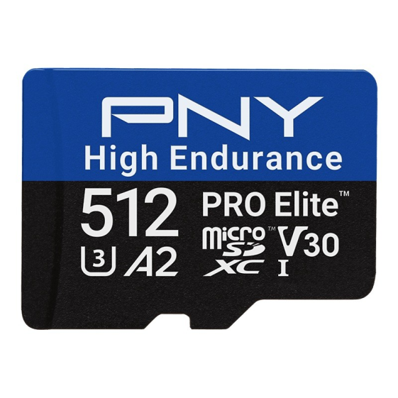 PNY Karta pamięci microSD High Endurance 512G P-SDU512V32100PHE-GE - P-SDU512V32100PHE-GE