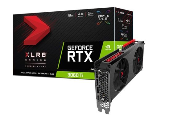 PNY Karta graficzna GeForce RTX 3060 Ti 8GB XLR8 DUAL FAN EPIC-X - VCG3060T8DFXPPB