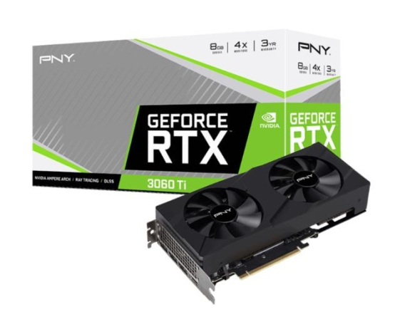PNY Karta graficzna GeForce RTX 3060 Ti 8GB GDDR6X VERTO DUAL FAN  - VCG3061T8LDFBPB1