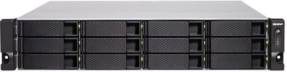 QNAP Serwer TS-1283XU-RP-E2124-8G-E U  2U 12-bay NAS, Intel Xenon E-2124 CPUDDR4 2666 4GBx2,!gbEx4, 10GbE SFP+x2,PCIe slotX4, 300W redundant PSU, EU Editi  - TS-1283XU-RP-E2124-8G-EU