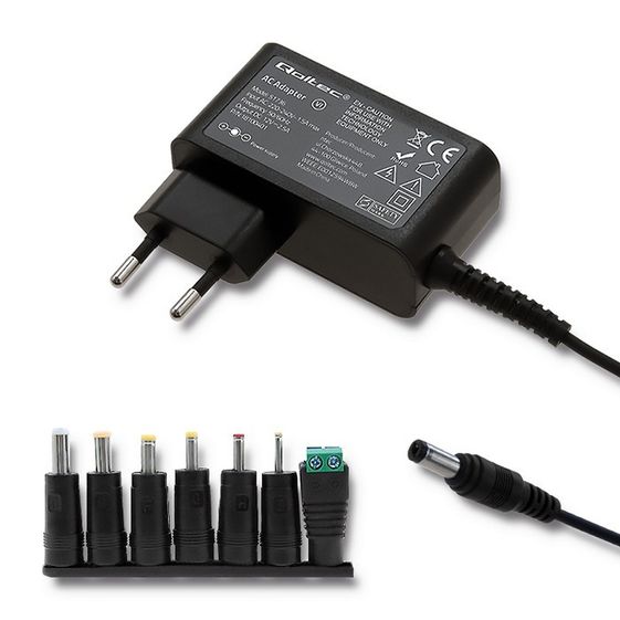 QOLTEC Zasilacz uniwersalny sieciowy 30W / 7 wtyczek - 51736