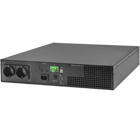 QOLTEC Zasilacz awaryjny UPS do RACK | 1kVA | 1000W | Power Factor 1.0 |LCD | On-line  - 52285