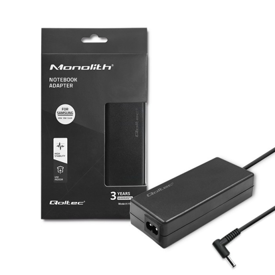QOLTEC Zasilacz do Samsung 65W | 19V | 3.42A | 3.0*1.0  - 52406