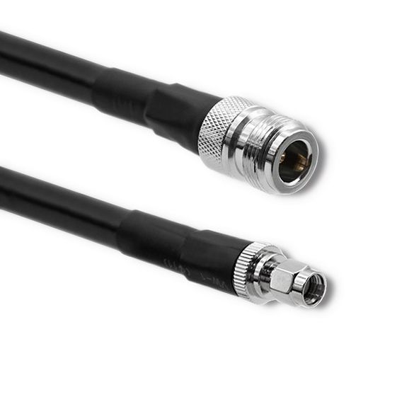 QOLTEC Kabel koncentryczny LMR400 | N żeński | RP-SMA męski | 3m  - 57027