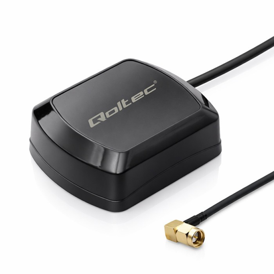 QOLTEC Mobilna Antena GPS GLONASS z podstawą magnetyczną | dookólna |   28dBi | 50W | SMA RA  - 57057