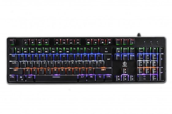 REBELTEC Klawiatura mechaniczna IMPERATOR USB pełnowymiarowa 104 klawisze Outemu blue swich - RBLKLA00029