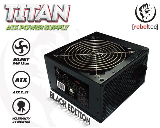 REBELTEC Zasilacz uniwersalny komputerowy ATX ver. 2.31 TITAN 500 - RECZAS00004