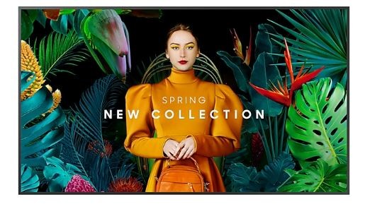 SAMSUNG Monitor profesjonalny QB75C 75 cali Błyszczący 16h/7 350(cd/m2) 3840x2160 (UHD) S10 Player (Tizen 7) Wi-Fi/BT 3 lata d2d (LH75QBCEBGCXEN) - LH75QBCEBGCXEN